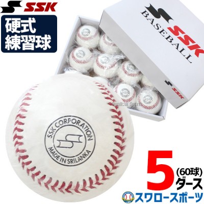 野球 エスエスケイ 硬式 ボール 練習球 硬式ボール 硬球 5ダース スリケン 高校練習球 60個入り GD85 SSK
