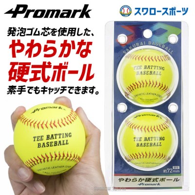 プロマーク やわらか硬式ボール 2個入 A号球サイズ 野球 ボール 硬式 やわらか ジュニア 子供 キッズ 素手でキャッチできる LB-151Y
