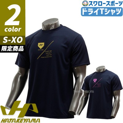 残り僅か セール ハタケヤマ ウェア 野球 限定 ドライTシャツ ドライ セミオーダー Tシャツ 半袖 ネイビー HF-SDT23 HATAKEYAMA 