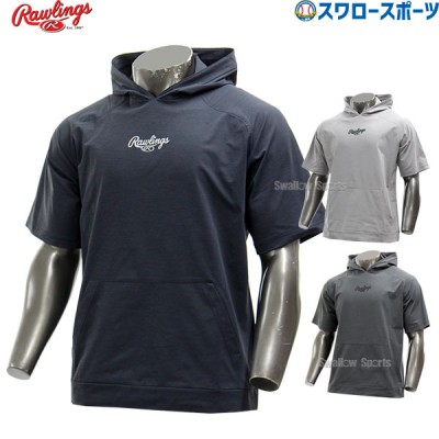 ローリングス ストレッチニットパーカーシャツ 半袖 パーカー シャツ AOS12S03 Rawlings 