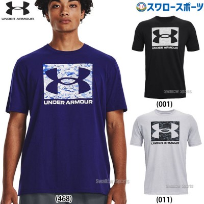 野球 アンダーアーマー UA ウェア Tシャツ UAカモ ボックス ロゴ ショートスリーブ 半袖 1361673 