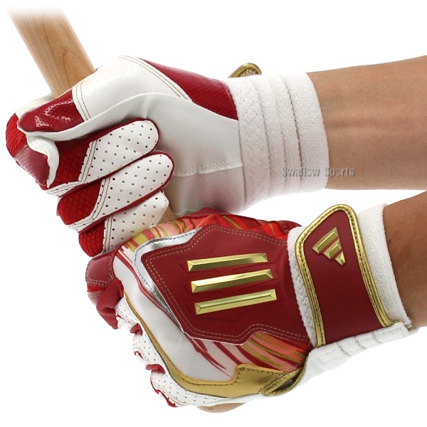 アディダス 野球 ジュニア用 ジュニア 小学生 少年 手袋 バッティング手袋 バッティンググローブ 少年野球 バッティング用 両手用 プロモデル かっこいい LBG902