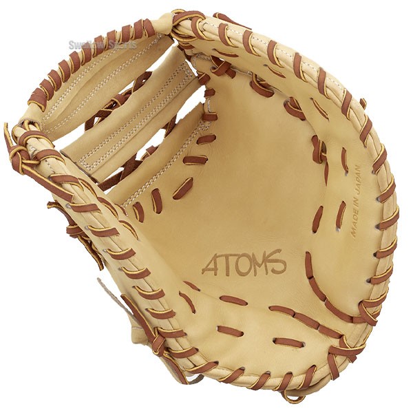 【湯もみ型付け込み/代引、後払い不可】ATOMS アトムズ 硬式用 ファーストミットプロフェッショナル ライン プラス  ファースト 一塁手用 APL-UR003+