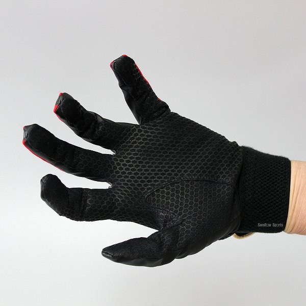 久保田スラッガー  バッティング手袋　S-101  ブラック×レッド サイズ:Lそのままご購入下さい