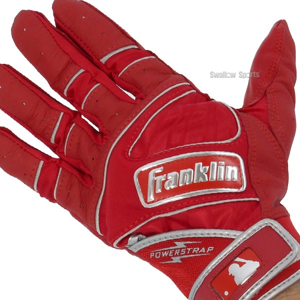 フランクリン franklin バッティンググローブ 手袋 両手用 POWERSTRAP CHROME レッド 20493