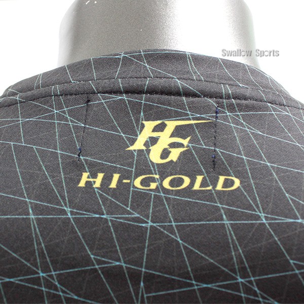 【4/27 本店限定 ポイント7倍】 野球 ハイゴールド Hi-Gold ウェア Tシャツ 昇華プラクティクスTシャツ ブラック×ブルー HT-301E