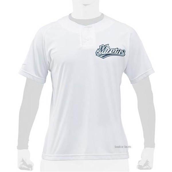 野球 ミズノ 一般用 ウェア ウエア シャツ ベースボールシャツ ハーフボタン 半袖 ユニセックス 12JC8L21 mizuno