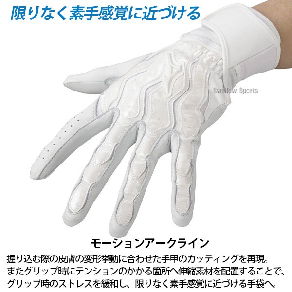 ミズノ ミズノプロ バッティンググローブ 両手 モーションアークSF バッティング用 手袋 両手用 高校野球ルール対応モデル 1EJEH210 MIZUNO