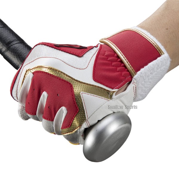 野球 ミズノ バッティンググローブ バッティング 手袋 WILLDRIVE RED ジュニアバッティング用 両手 両手用 ジュニア 1EJEY240 MIZUNO