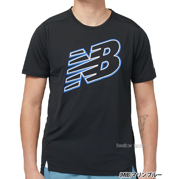 野球 ニューバランス ウエア ウェア Accelerate グラフィック ショートスリーブ Tシャツ 半袖 丸首 MT23224 newbalance