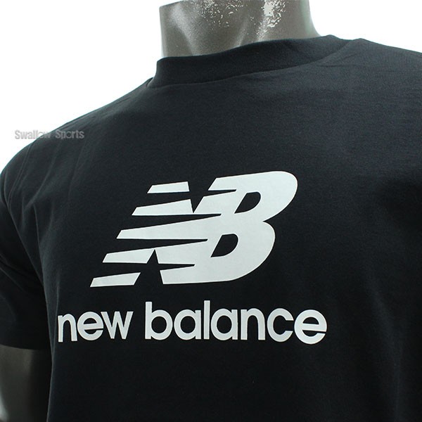 野球 ニューバランス ウエア ウェア New Balance Stacked Logoショートスリーブ Tシャツ 半袖 丸首 MT41502 NewBalance