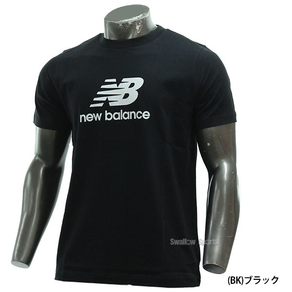 野球 ニューバランス ウエア ウェア New Balance Stacked Logoショートスリーブ Tシャツ 半袖 丸首 MT41502 NewBalance