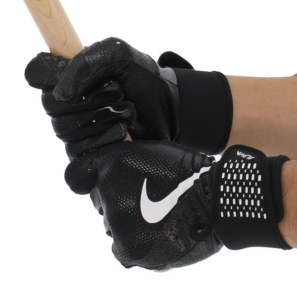 野球 ナイキ バッティンググローブ 手袋 両手用 大人 BA1030 ブラック 黒 NIKE 草野球 軟式野球 高校野球 練習 野球用品 スワロースポーツ