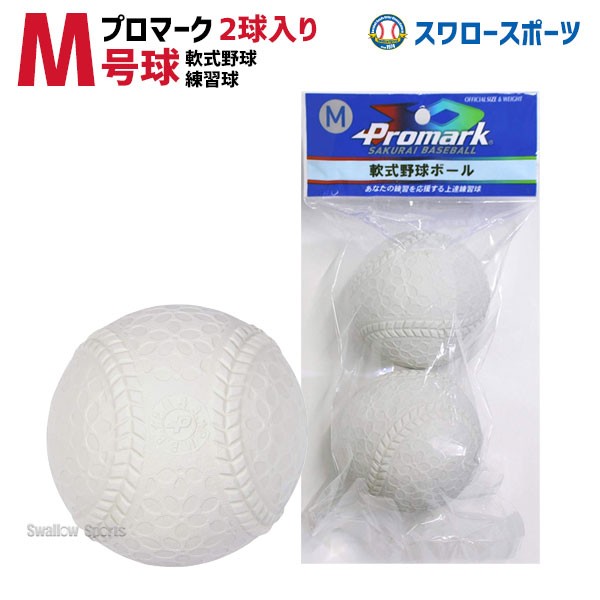 プロマーク 野球 軟式ボール M号球 M級 練習球 2個入 野球 ボール 軟式