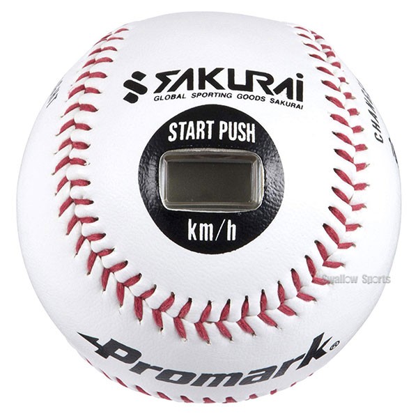 野球 プロマーク トレーニング ボール ピッチトレーナー 速球王子 野球 スピードガン スピード測定器 球速測定器 ボール型 軟式 硬式 簡単測定 距離測定用メジャー付き LB-990BCA